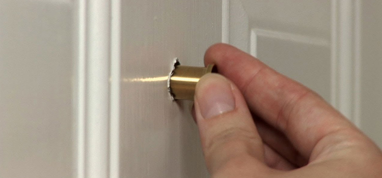 peephole door repair in Patterson